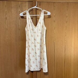 & Other Stories Cream Floral Mini Dress